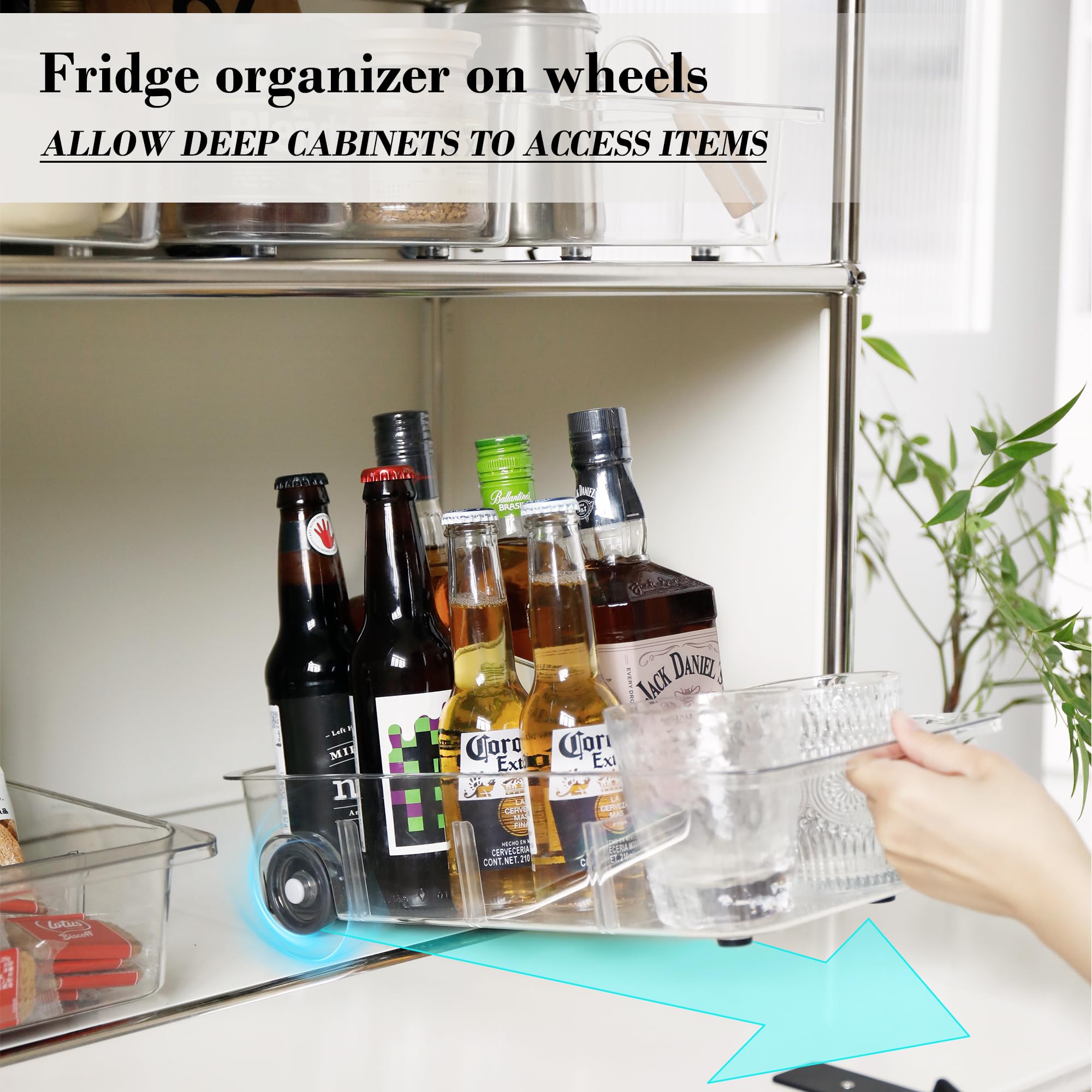 LXLXXL crystal-clear PET drawers offer sturdy storage and quick visibility