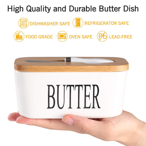 Lxmons bamboo lid with sealing ring preserves freshness and blocks fridge odors.