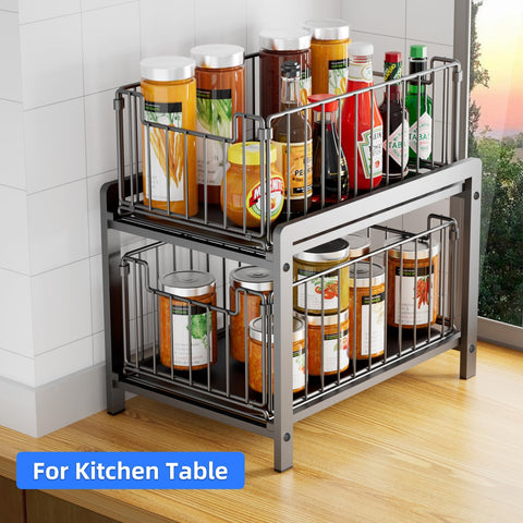 Lxmons kitchen and bathroom storage solution for versatile organization.