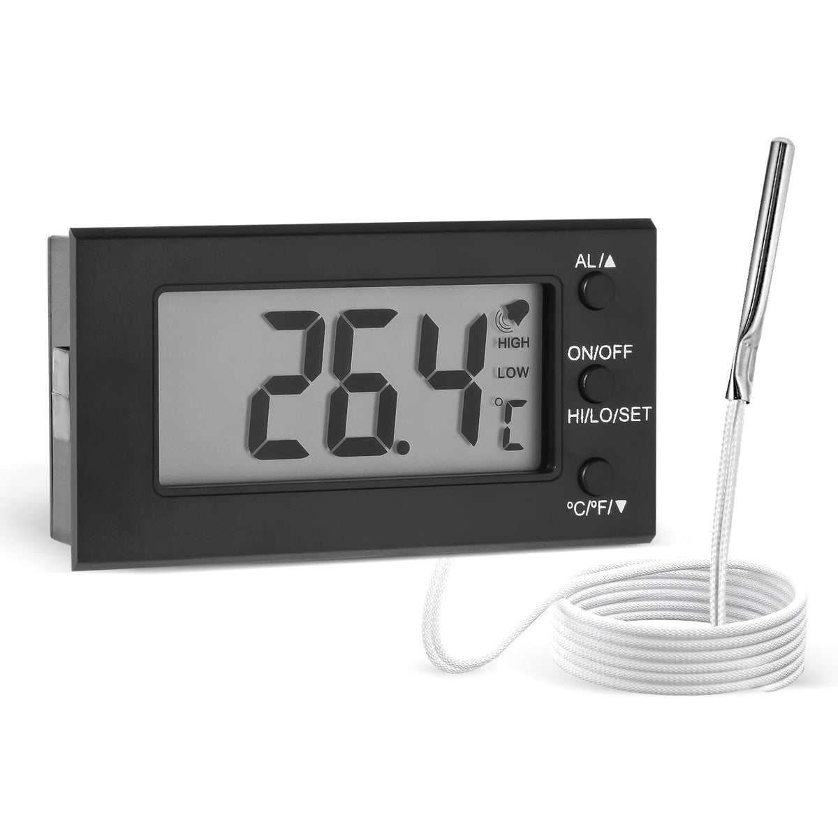 LXSZRPH Digital Oven Thermometer display shows temperature clearly for precise cooking monitoring.