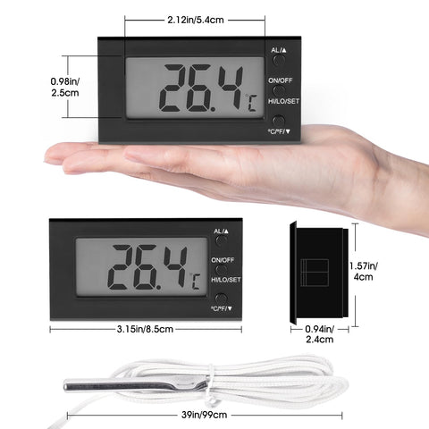 LXSZRPH Digital Oven Thermometer measures -58°F to 572°F for varied cooking tasks.