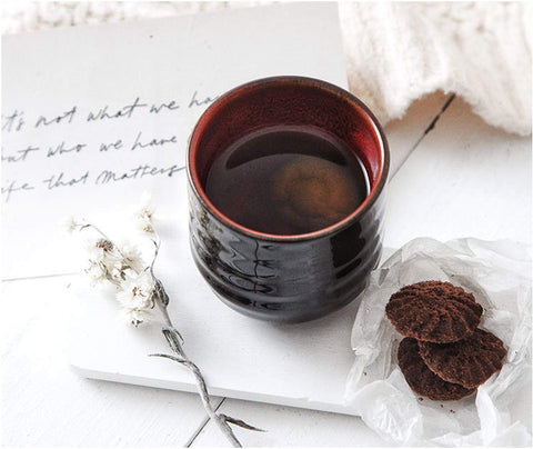 Lxuwbd Ceramic mate cups offer sturdy build for hot or cold beverages.