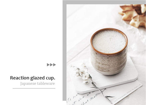 Lxuwbd Ceramic tea cups with ergonomic hold for comfortable sipping.