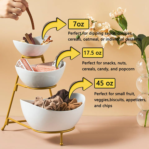 LYEOBOH nesting bowls simplify storage after an event.