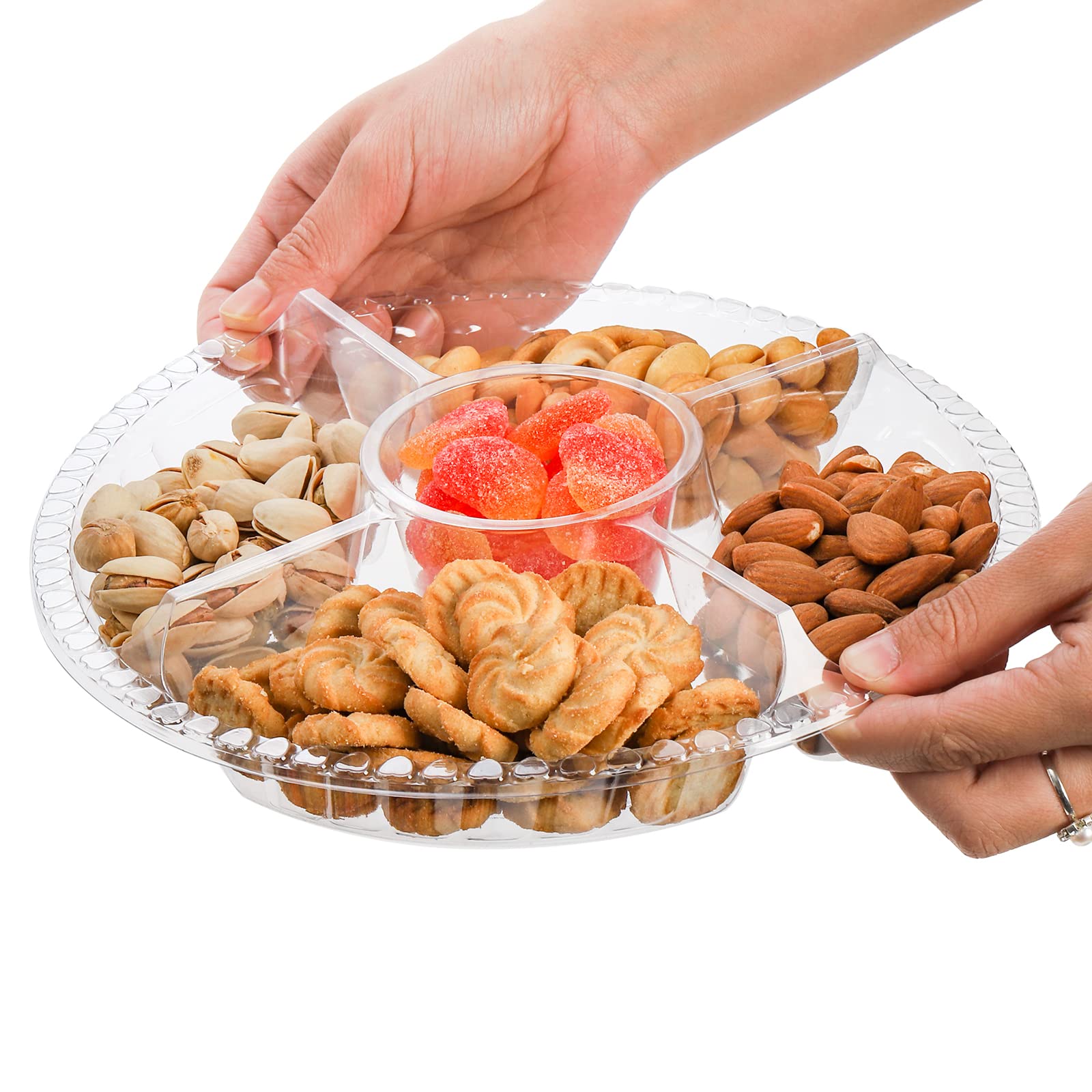 Lyellfe BPA-free PET plastic tray, durable for fridge and daily use.