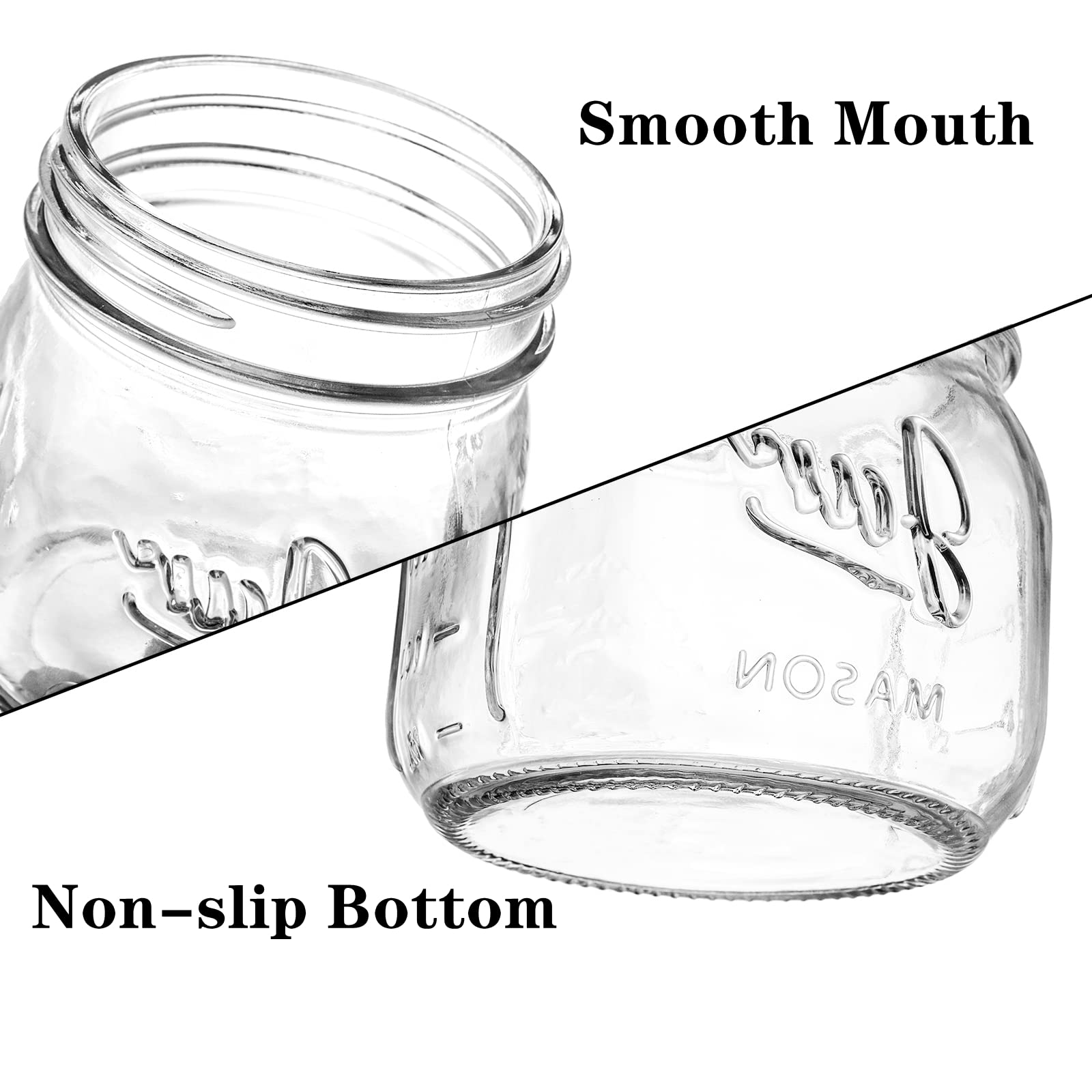 Lyellfe clear glass jar showing contents at a glance