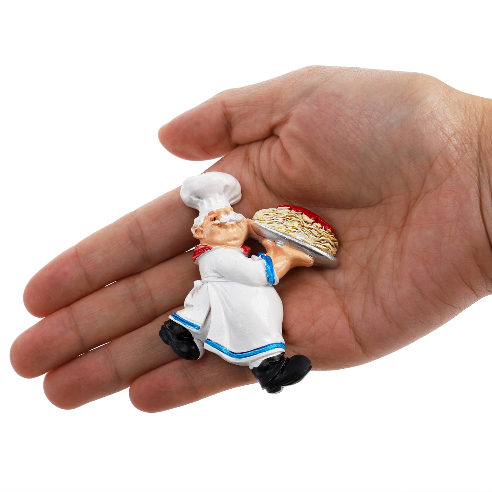 Lyellfe cute chef magnet decorates kitchen appliances with bright color.