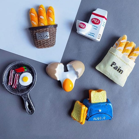 Lyellfe fridge magnets display notes and photos on a kitchen board