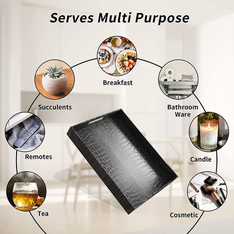 Lyellfe protective layer under tray helps prevent furniture scratches.