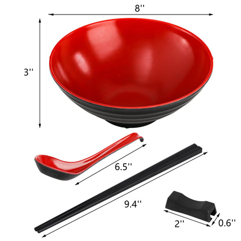 Lyellfe chopsticks with bowls for authentic ramen dining
