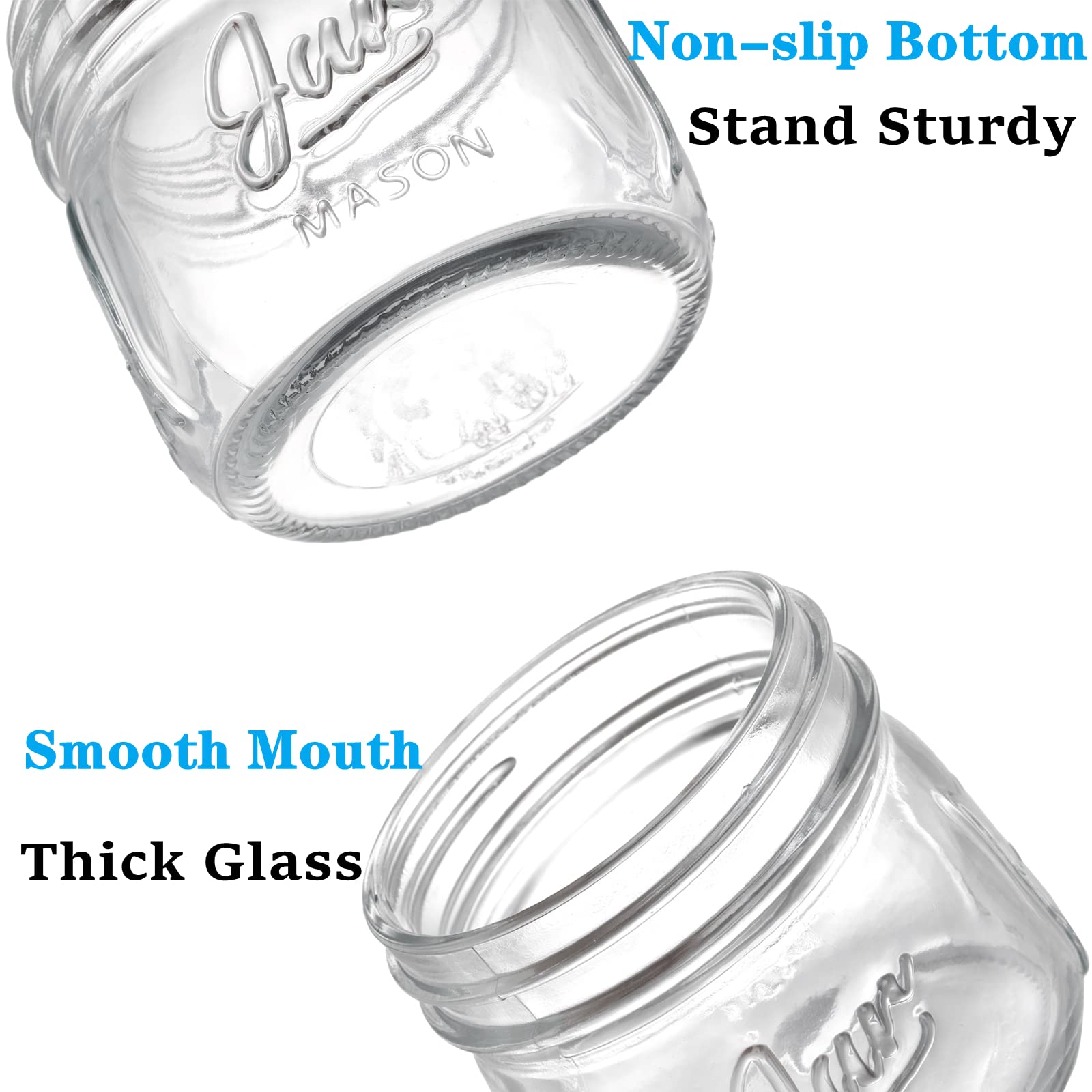 Lyellfe regular-mouth glass jar compatible with standard lids.