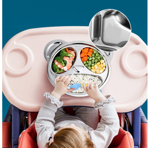 Lyellfe stainless steel plates dishwasher-safe and easy to clean.