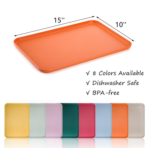 Lyellfe wheat straw rectangular tray 15x10 for sturdy hot-and-cold servings.