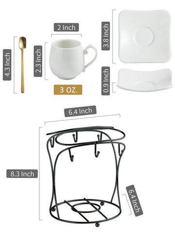 LYEOBOH saucers provide stable support, keeping cups and accessories neatly organized.