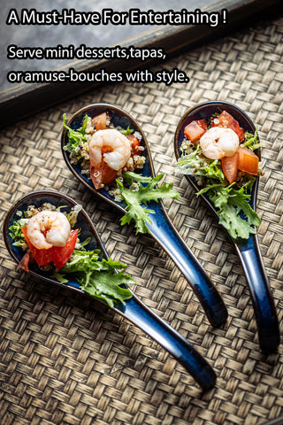 LYEOBOH spoons serve sauces and curries with elegant, comfortable handles.