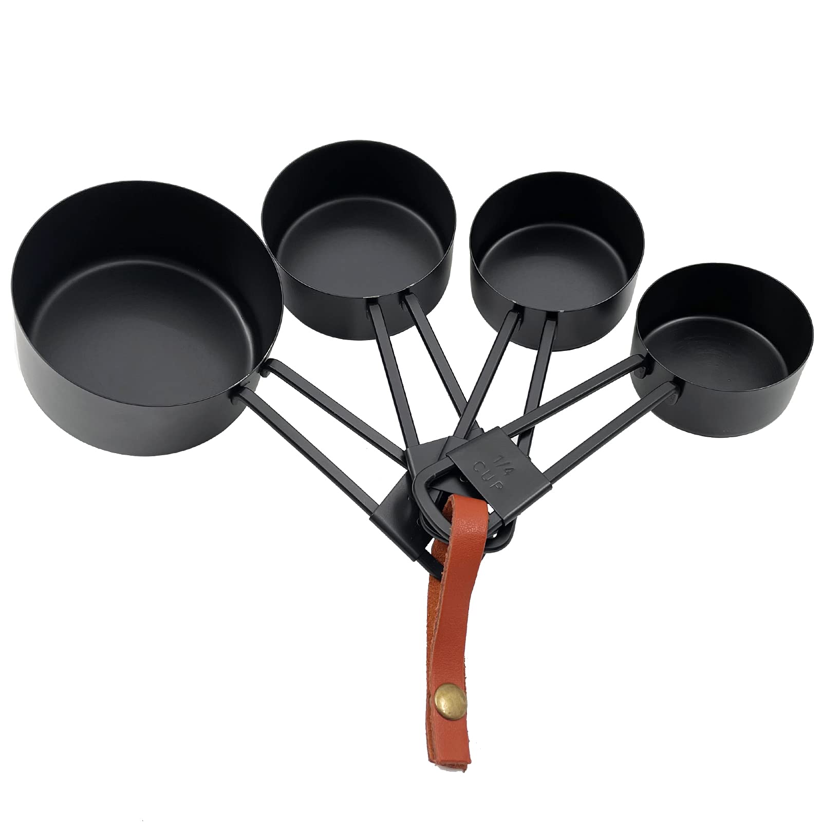 LYFJXX black stainless steel measuring set for durable, long-lasting kitchen tools