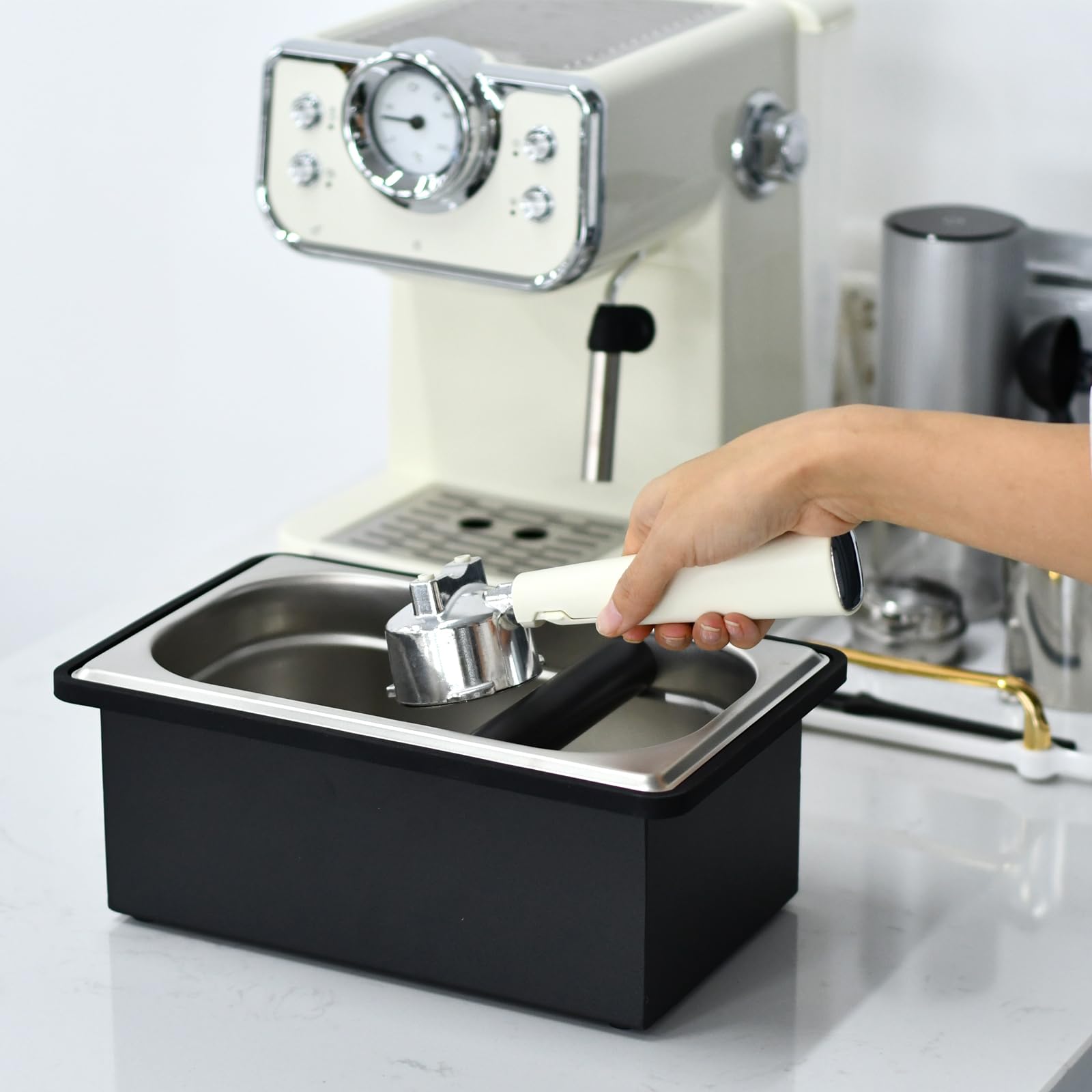 LYHLYA professional-grade knock box suitable for home or cafe setups