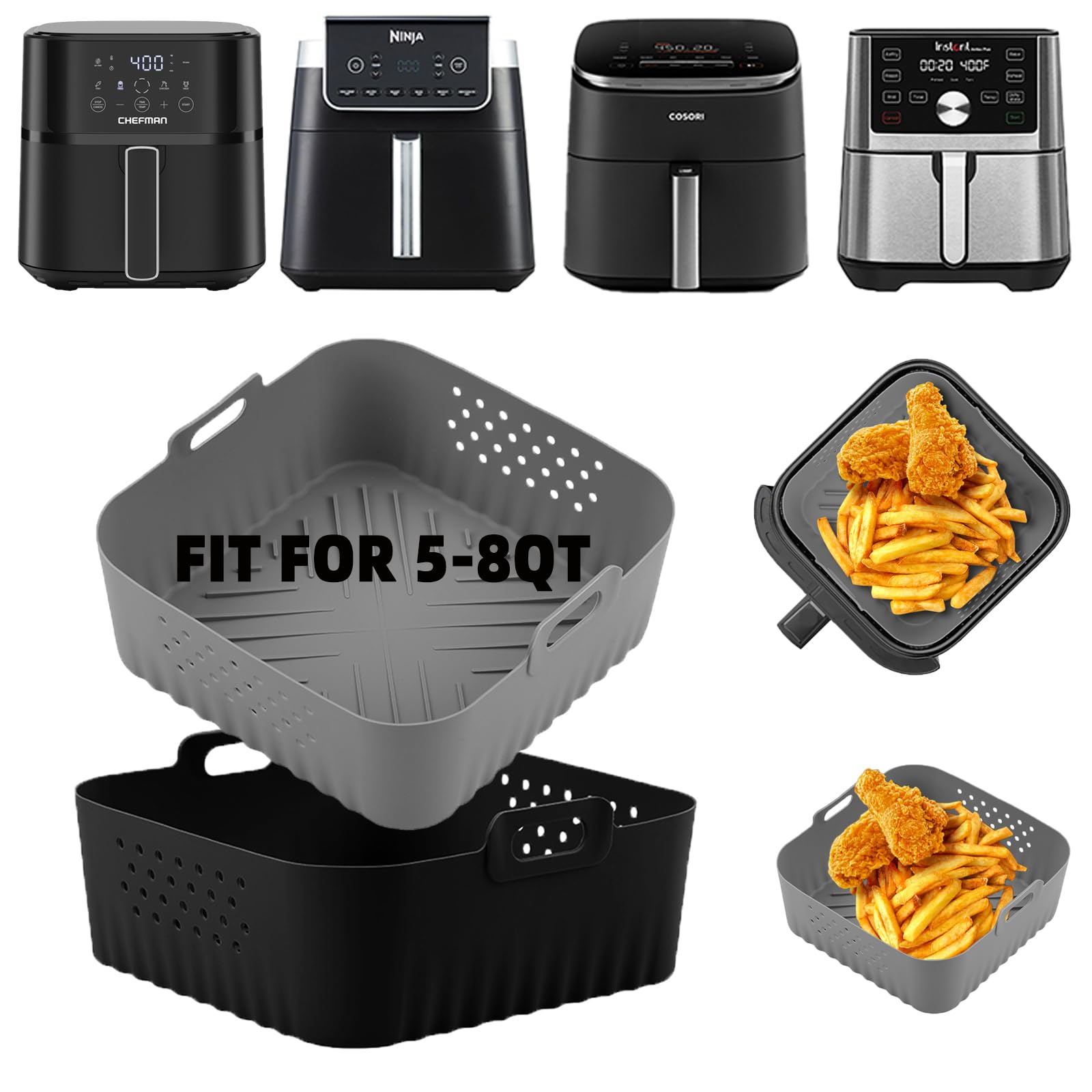 LYHOLKEER square liner fits COSORI precisely for 9-in-1 models