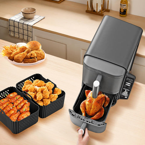 LYHOLKEER Dishwasher-safe liner keeps cleanup quick and kitchen tidy