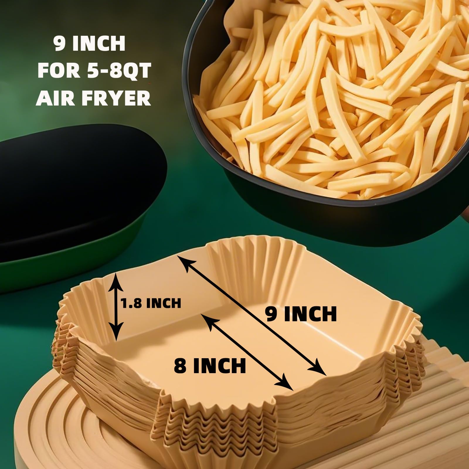 LYHOLKEER ninja-compatible liners preventing sticking and residue buildup