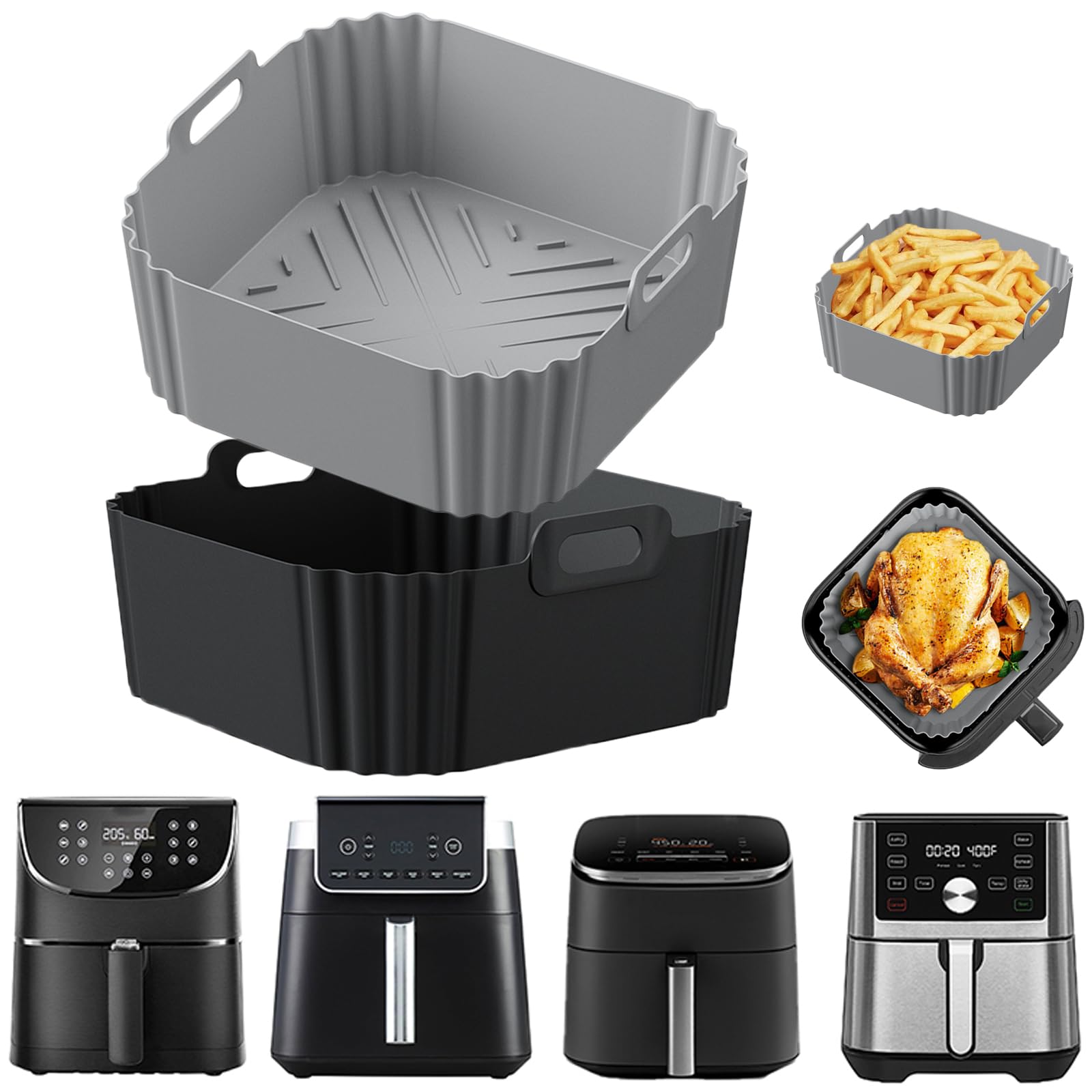 LYHOLKEER liner fits Ninja AF141 for easy cleanup and even cooking