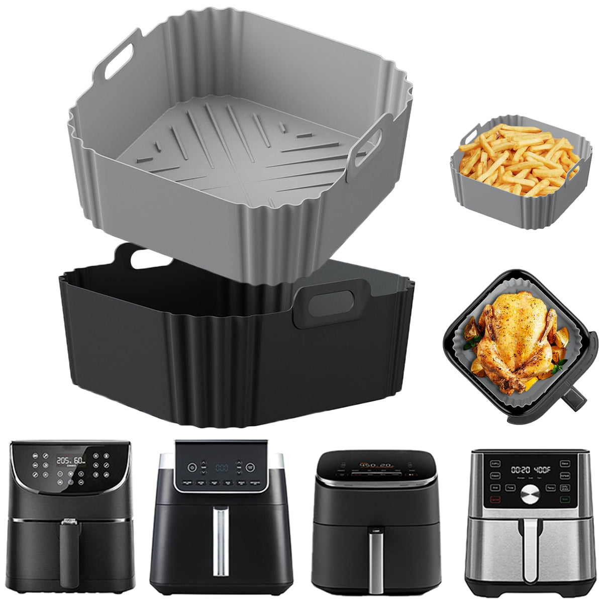LYHOLKEER liner fits Ninja AF141 for easy cleanup and even cooking
