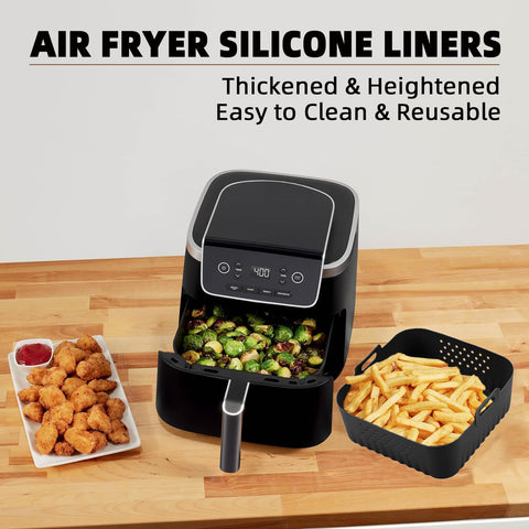 LYHOLKEER silicone liner dual handles protect hands during removal and transfer.