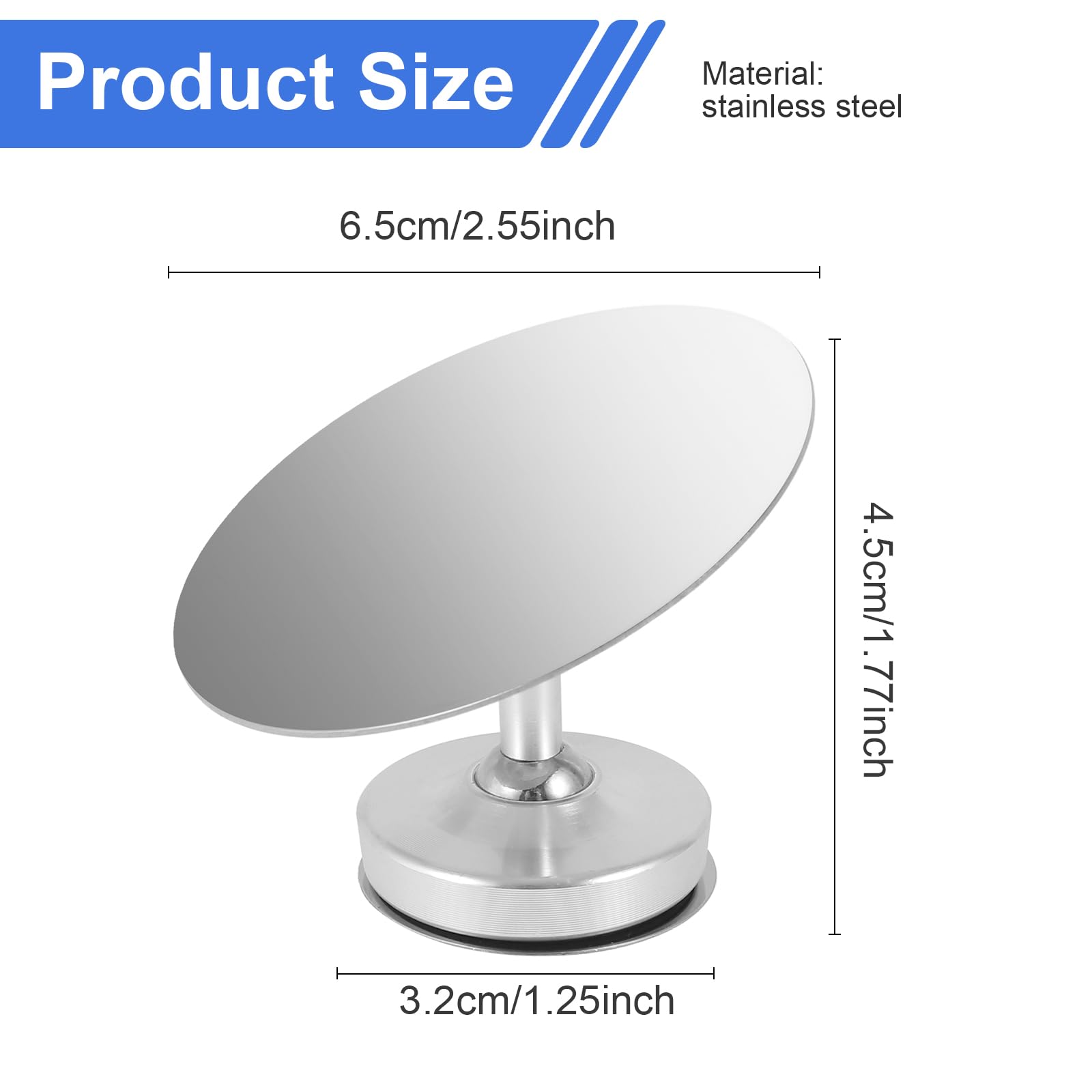 LYIYEYAN Espresso Shot Mirror magnetic base anchors position during extraction