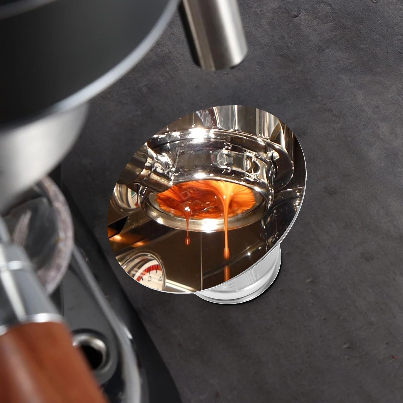 LYIYEYAN Espresso Shot Mirror side-angle view for side observation of flow