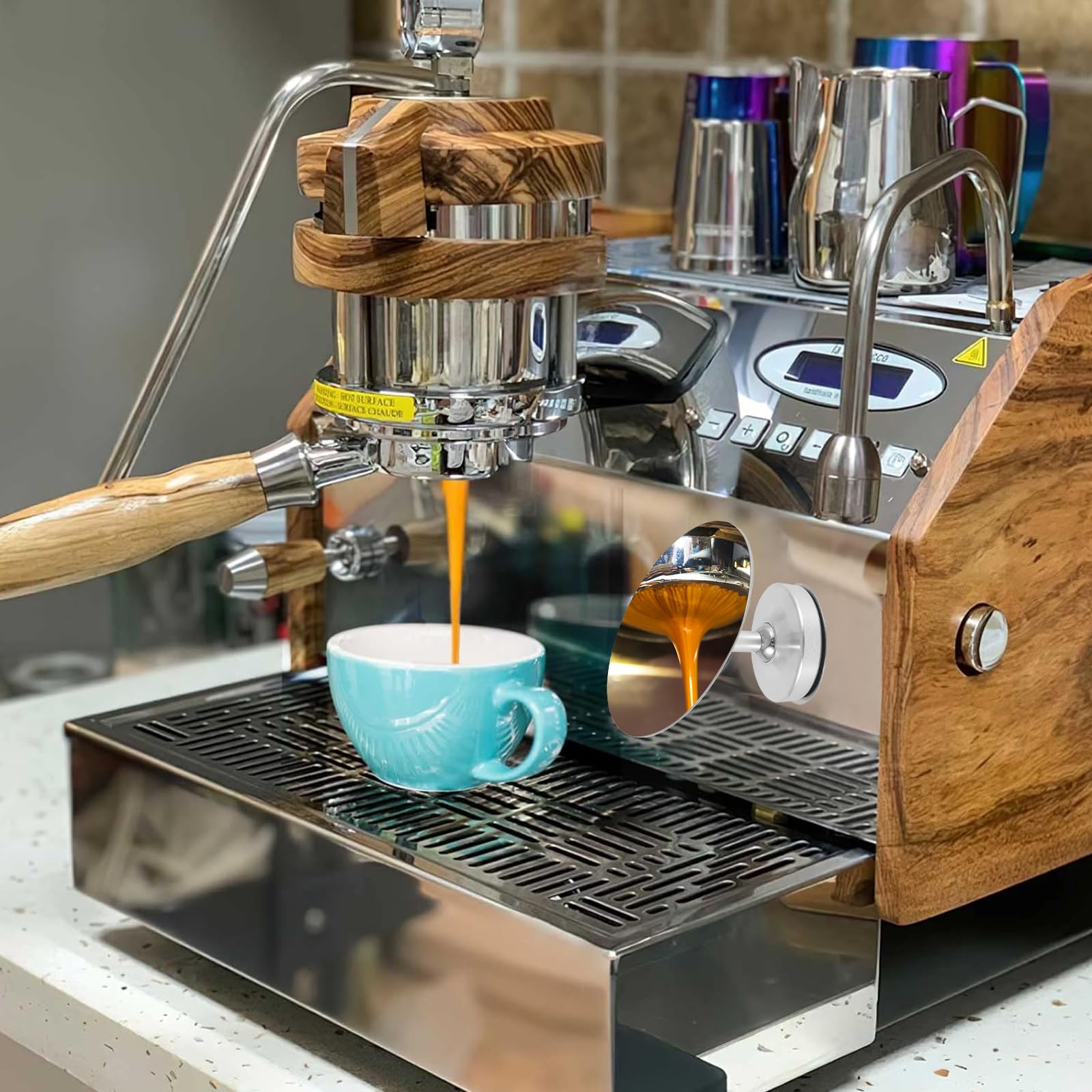 LYIYEYAN Espresso Shot Mirror stainless-steel body for durable use