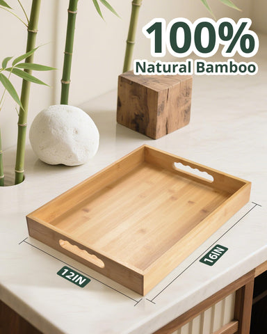 LYNG bamboo tray makes a stylish gift with rustic-chic decor vibes