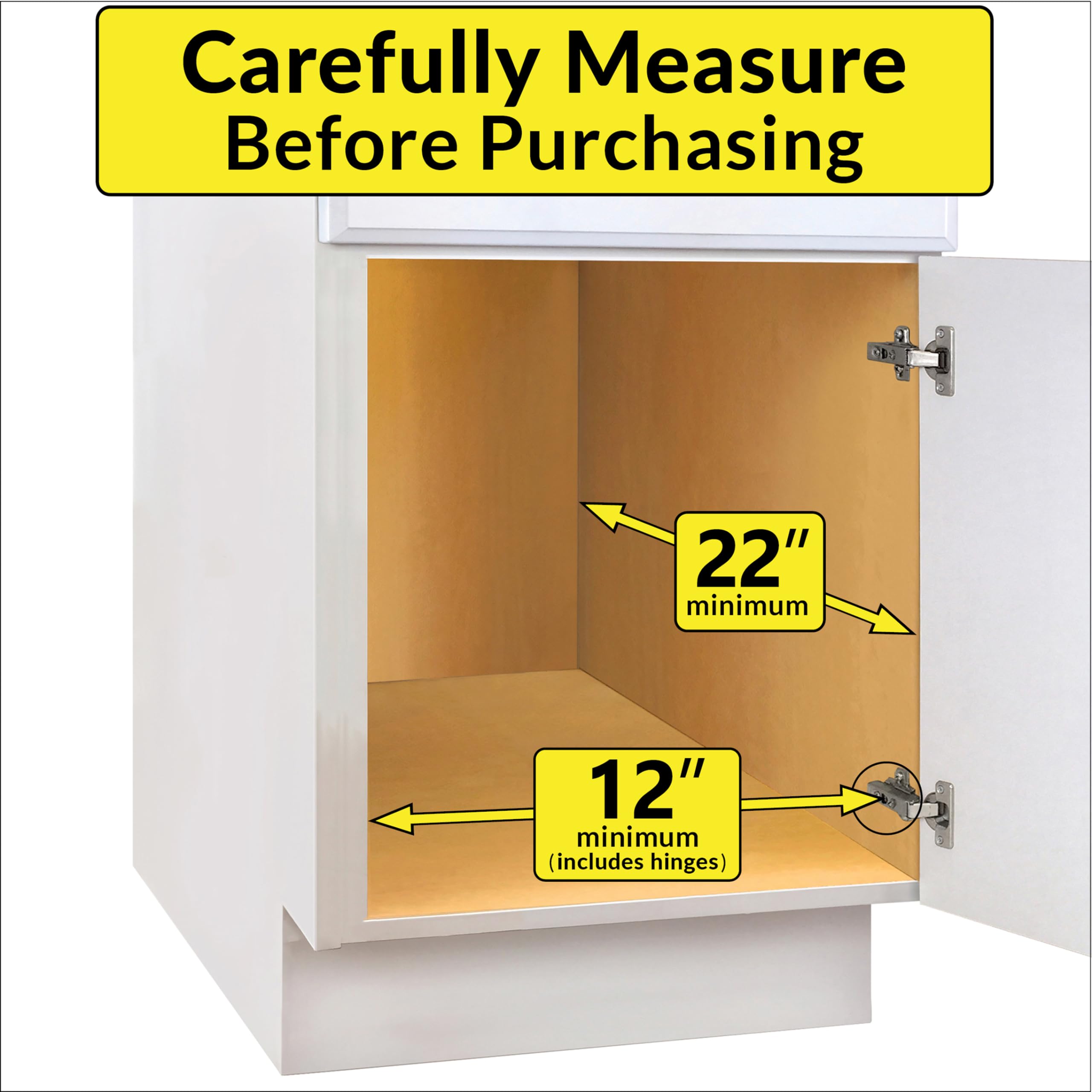 Chrome finish resists rust for lasting kitchen organization