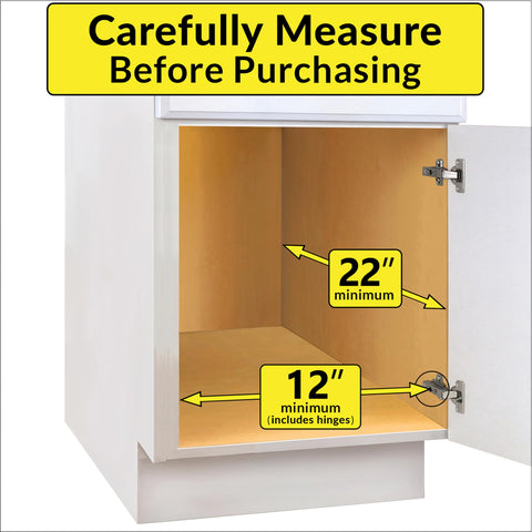 Chrome finish resists rust for lasting kitchen organization