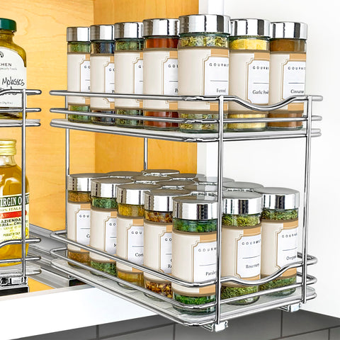 Lifetime warranty backed by LYNK for long-lasting kitchen organization.