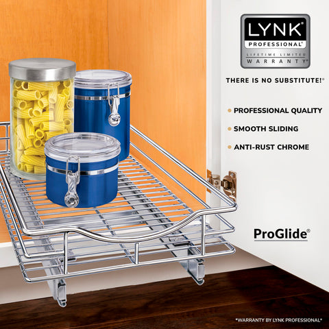 ProGLIDE drawer system enabling smooth, heavy-load sliding in a kitchen setup