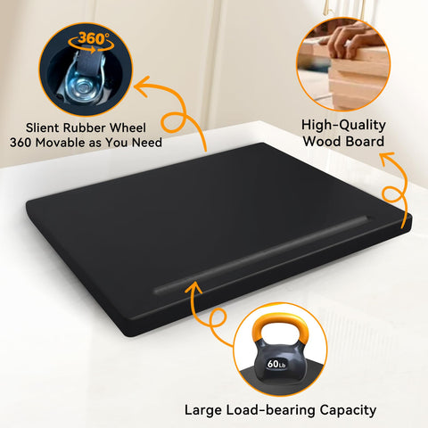 Lyonbi sliding tray for coffee maker glides quietly without countertop scratches.