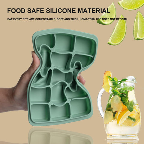 LYQOQYL flexible silicone tray offers effortless pop-out cubes for drinks