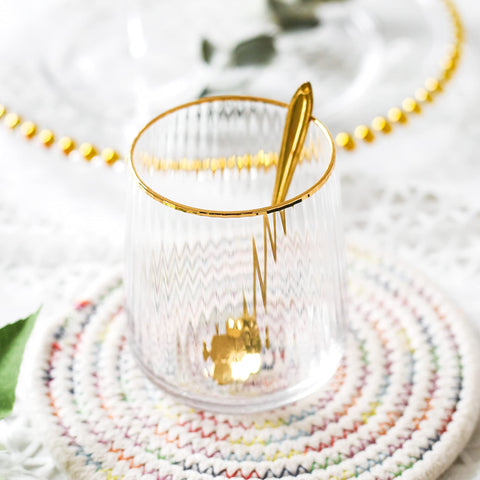 Lysenn comfortable grip stemless glasses for relaxed sipping.