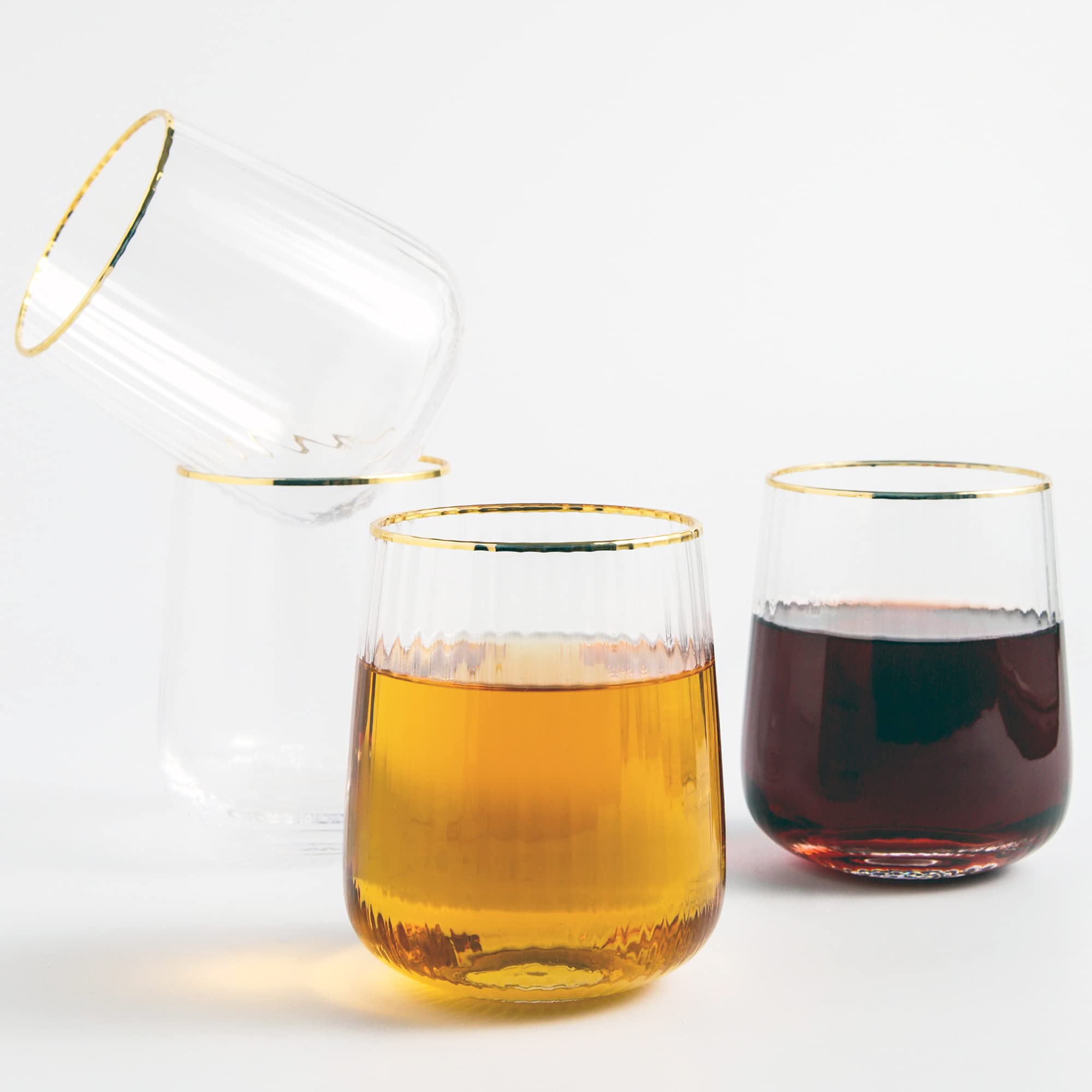 Lysenn hand-blown wine glasses crafted for delicate beauty and durability.