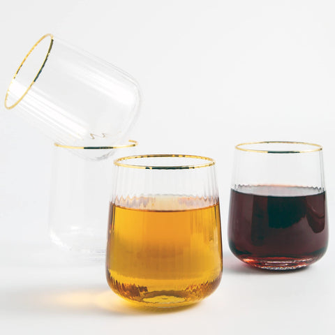 Lysenn hand-blown wine glasses crafted for delicate beauty and durability.