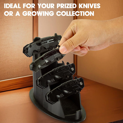 LyunZiS wooden-style knife stand enhances office decor