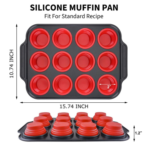 Lyveit dishwasher safe muffin pan for simple cleanup
