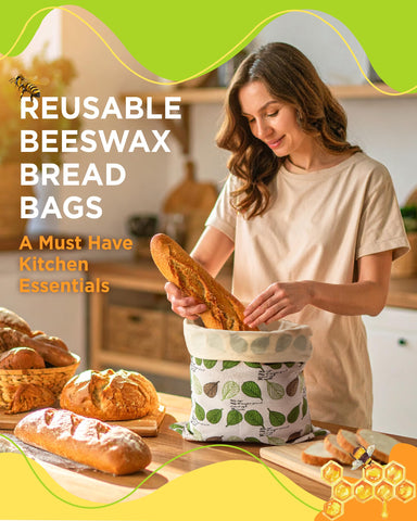 Lyvhoris bread bag features easy hand washing and air drying for long-lasting use.