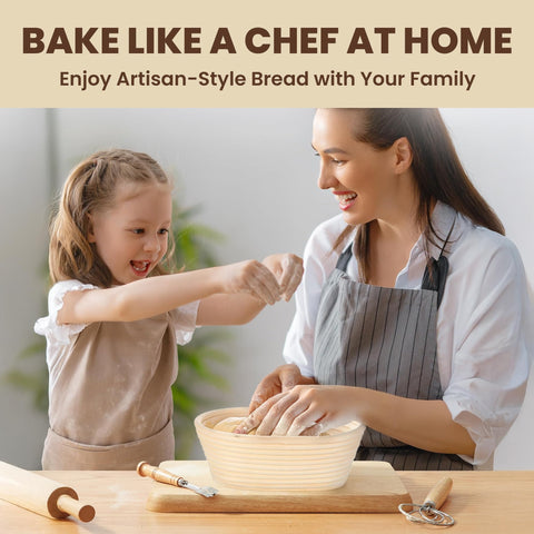 Lyvo gift packaging for banneton bread proofing set