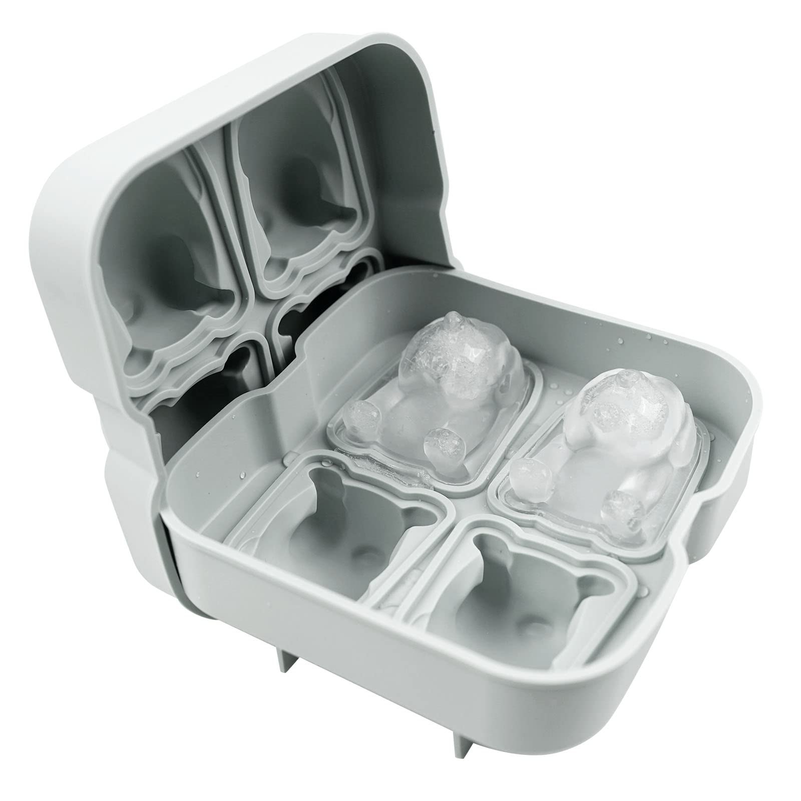 LYWUU Morandi blue bulldog tray showcased for stylish beverages and versatile use.