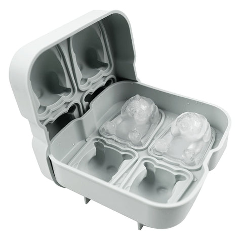 LYWUU Morandi blue bulldog tray showcased for stylish beverages and versatile use.