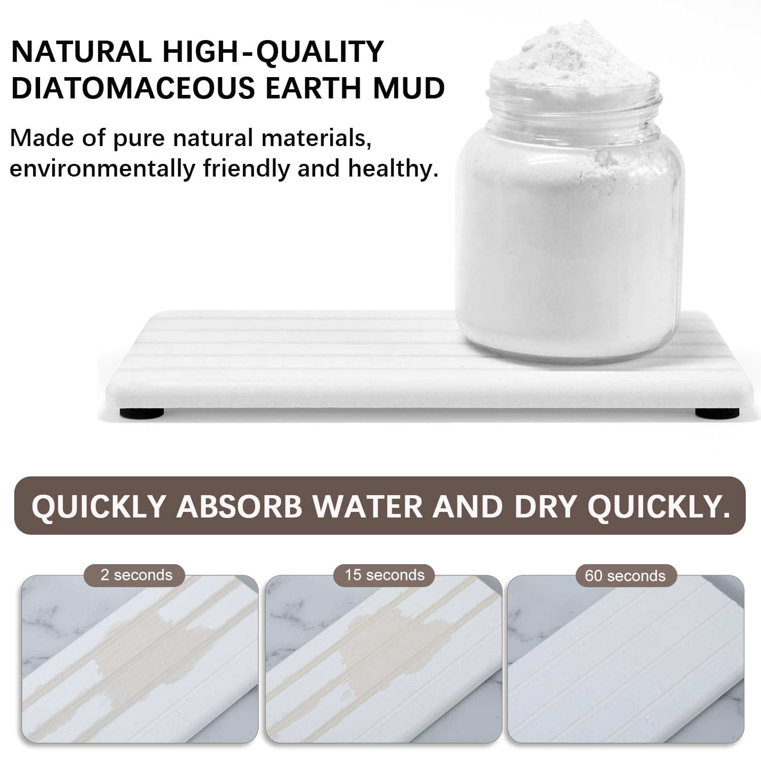 Lyxel stone drying tray sponge holder aids air-drying for hygiene
