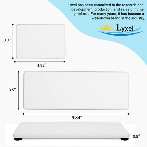 Lyxel upgraded textured edges feel smooth and safe on contact.