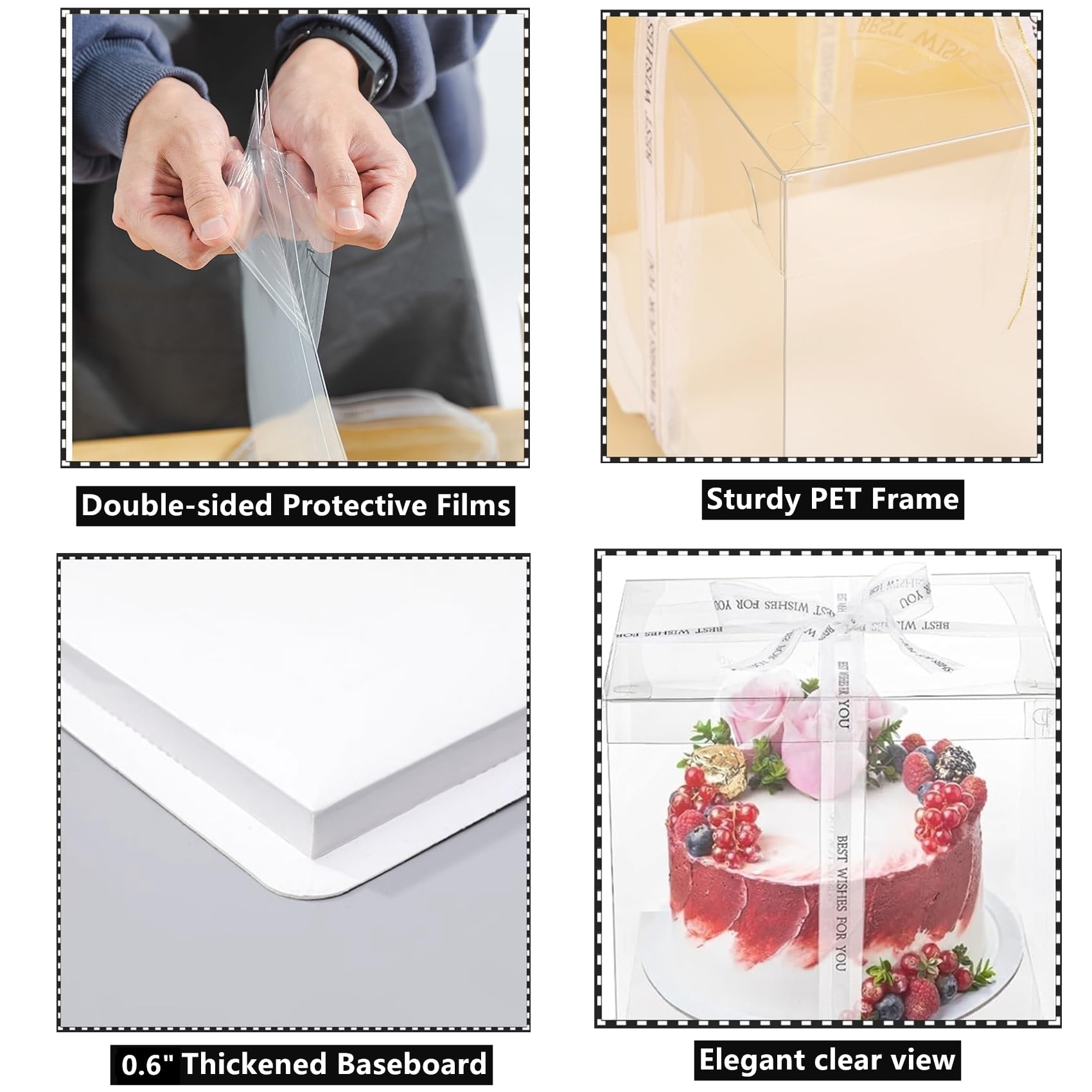 LyyGuanYoo food-grade PET construction ensures sturdy handling from prep to display.