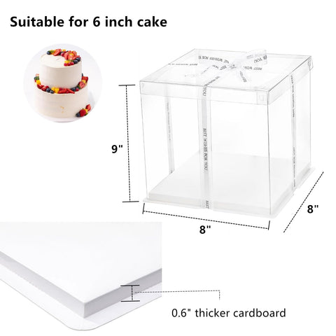 LyyGuanYoo tall 2-layer cake carrier keeps desserts secure during transport.